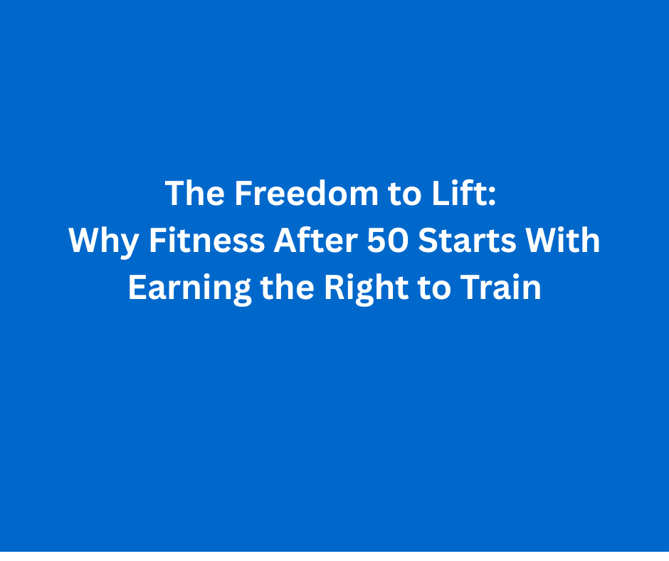 Strength training for adults over 50 at Austin fitness studio, gaining freedom to lift safely.