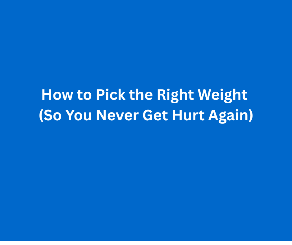 Over 50 fitness client in Austin learning how to pick the right weight for strength training safely.